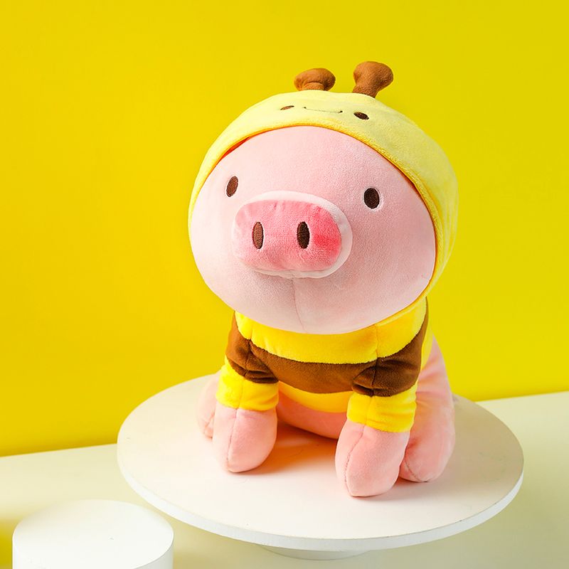 Peluche-de-cerdito-sentado-con-capucha-de-abeja-Miniso-4-4388