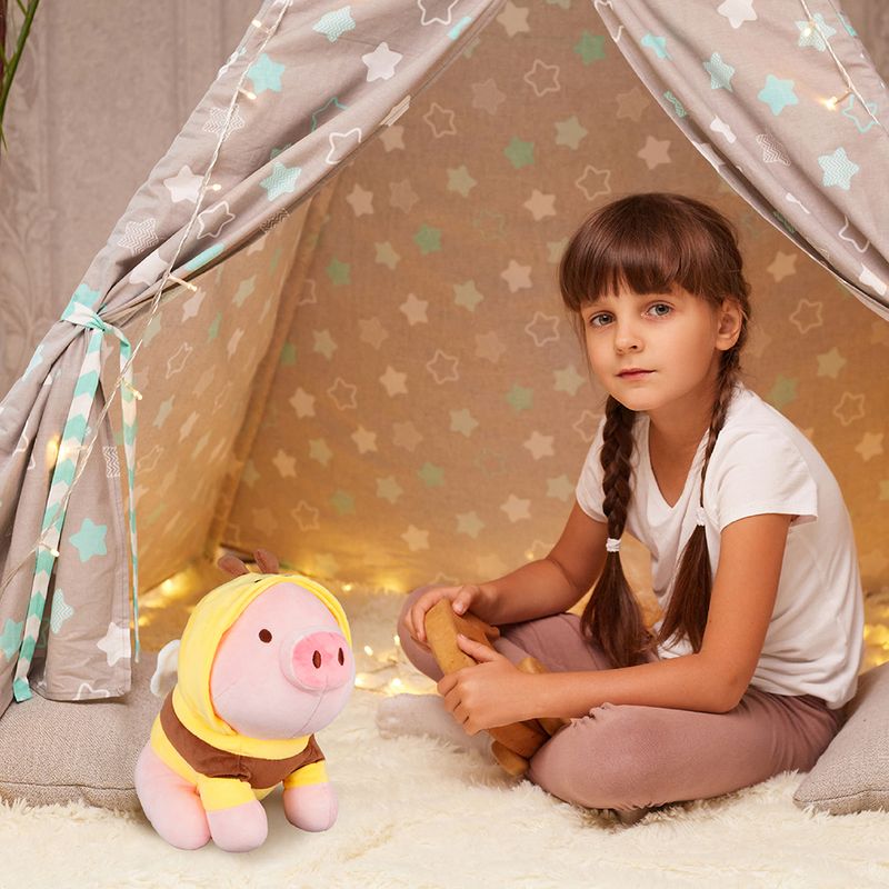 Peluche-de-cerdito-sentado-con-capucha-de-abeja-Miniso-5-4388