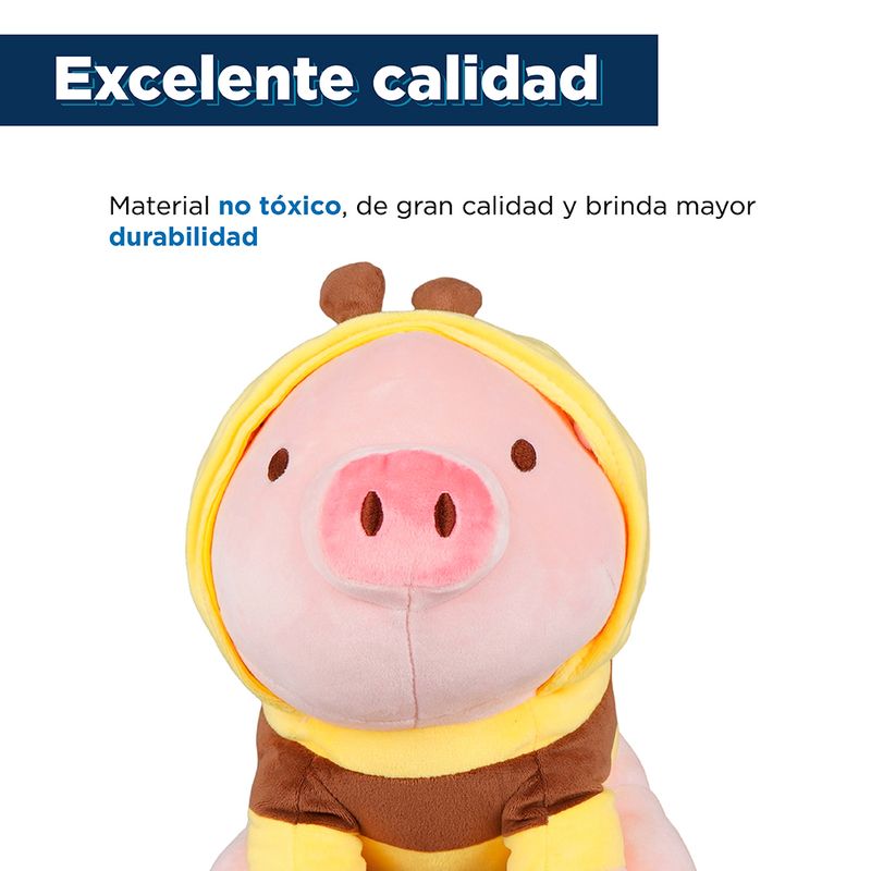 Peluche-de-cerdito-sentado-con-capucha-de-abeja-Miniso-8-4388