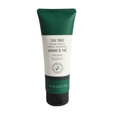 Crema exfoliante para espalda y cara tea tree - Miniso