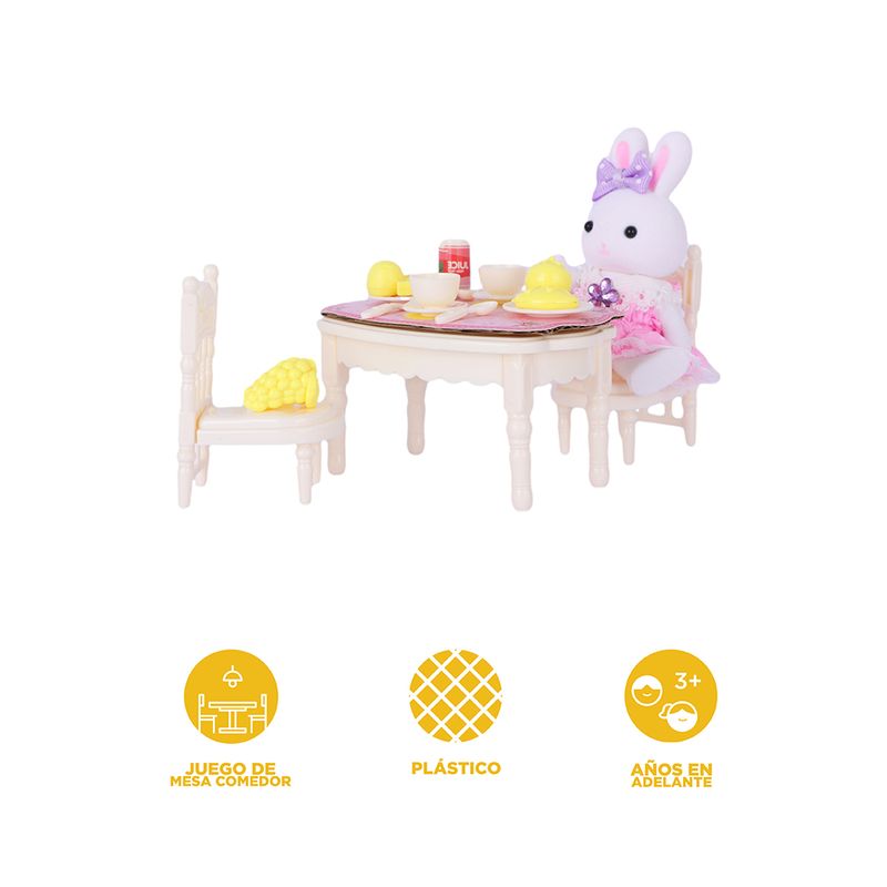 Set-para-jugar-role-play-series-bunny-juego-de-mesa-de-comedor-serie-miniso-Miniso-3-26963