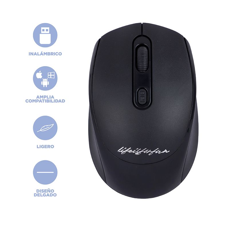 Mouse-inal-mbrico-silencioso-recargable-life-is-for-fun-mod-lw13mc-negro-Miniso-3-29487