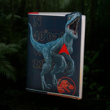 Porta documentos 6 + 1 serie jurassic world -  Jurassic World