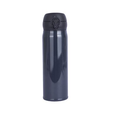 Termo botella aislante con tapa abatible classic series de 450 ml negro -  Miniso