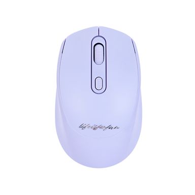 Mouse inalámbrico silencioso recargable life is for fun mod lw13mc morado -  Miniso