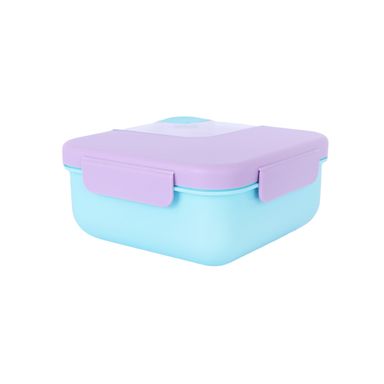 Taper para alimentos con compartimentos cuadrados dreamy series 1100 ml morado y verde -  Miniso