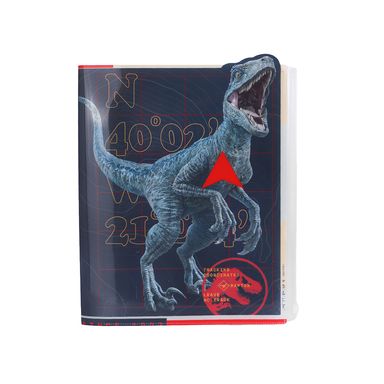 Porta documentos 6 + 1 serie jurassic world -  Jurassic World