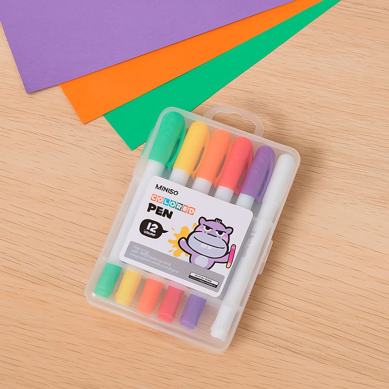 Paquete-de-crayones-lavables-con-estuche-transparente-1-1-4-14cm-12-colores-Miniso-2-6535