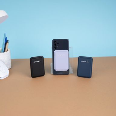Portatarjetas magnético para teléfono de la serie life is for fun (azul) -  Miniso