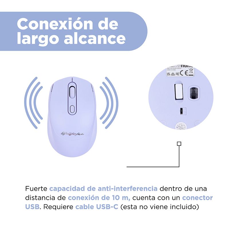 Mouse-inal-mbrico-silencioso-recargable-life-is-for-fun-mod-lw13mc-morado-Miniso-6-29485