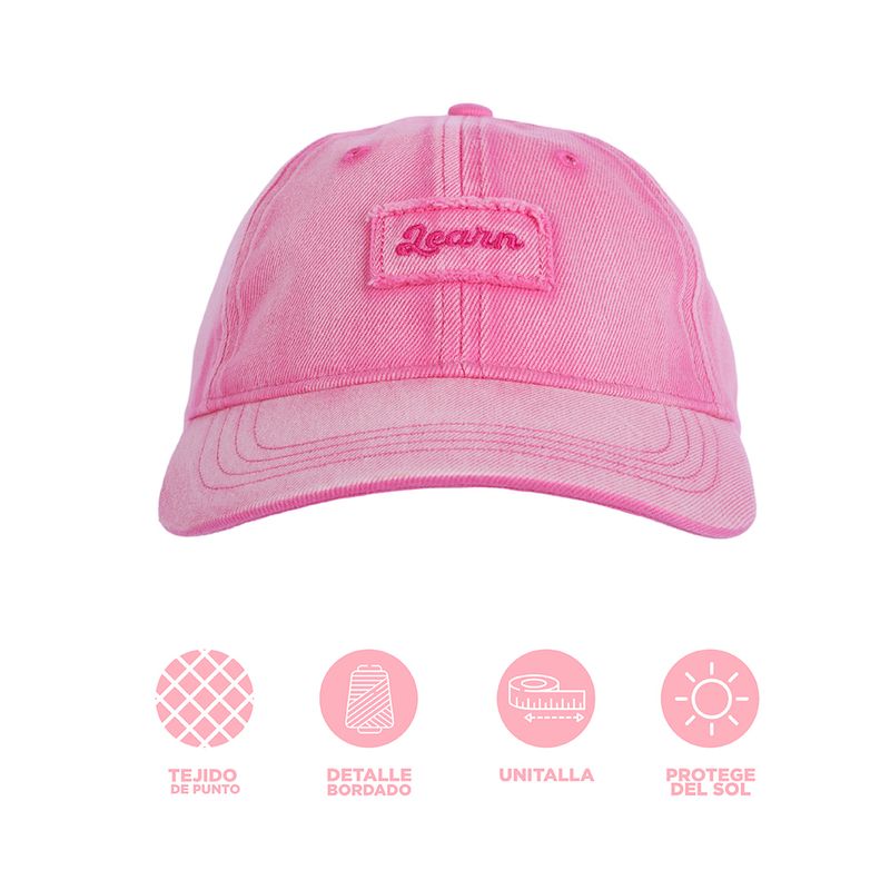 Gorra-de-b-isbol-miniso-denim-desgastado-learn-rosa-Miniso-4-29601