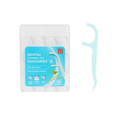 Hilo dental con sabor a menta envueltos individualmente 50 unidades serie miniso -  Miniso