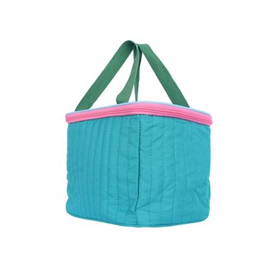 Lonchera miniso grande bloques de color turquesa -  Miniso