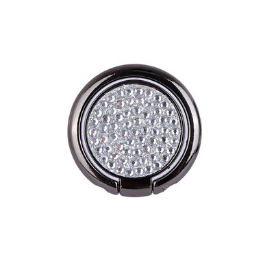 Soporte anillo para celular diamond like series negro redondo -  Miniso