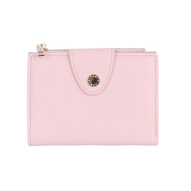 Cartera para mujer miniso bi-fold cierre rosa claro -  Miniso