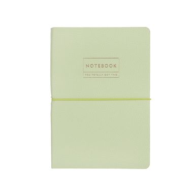 Libretas y cuadernos a5 de tapas duras de pu con banda 80 hojas serie lime -  Miniso