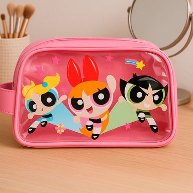 Cosmetiquera bombón powerpuff girls transparente -  Las Chicas Superpoderosas