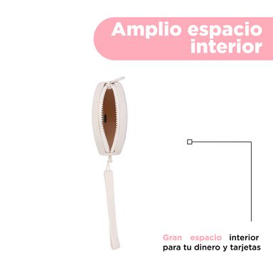 Monedero redondo snoopy silicon beige -  Snoopy