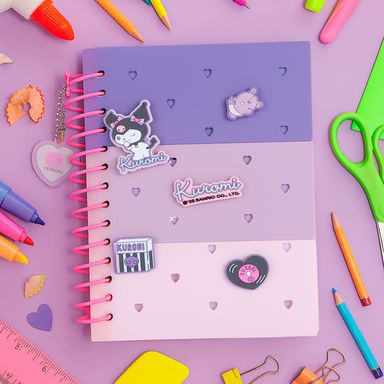 Cuaderno kuromi de 80 hojas con agujeros serie sanrio -  Sanrio