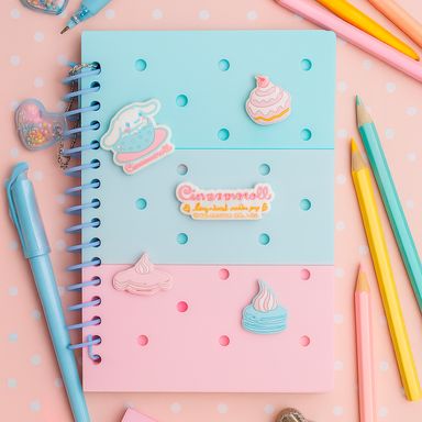 Cuaderno con agujeros cinnamoroll 80 hojas serie sanrio -  Sanrio