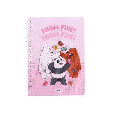 Libro a5 pp encuadernado con alambre 80 hojas -  We Bare Bears