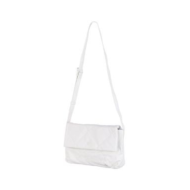 Bolsa crossbody con solapa metalasse color blanco -  Miniso