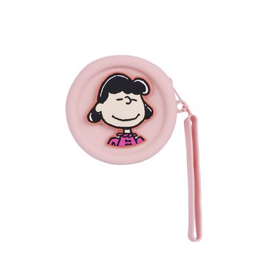Monedero redondo snoopy silicon rosa -  Snoopy
