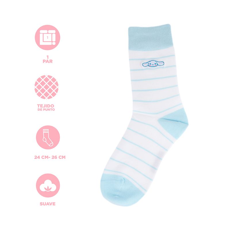 Medias-de-cinnamoroll-sanrio-characters-21-cm-sanrio-Sanrio-3-15707
