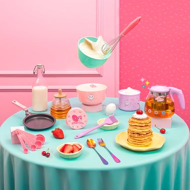 Juego de cucharas medidoras de la serie mis pastelitos 5 piezas rosa -  Mis Pastelitos
