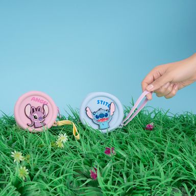 Monedero redondo disney lilo & stitch silicon angel rosa -  Lilo & Stitch