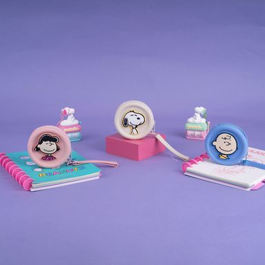 Monedero redondo snoopy silicon rosa -  Snoopy