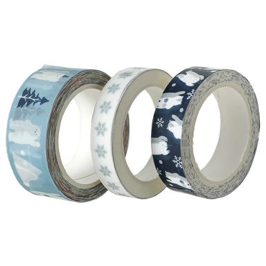 Set de rollo adhesivo de oso polar little bear series 10mm/15/mm/20mm 3 pzas -  Miniso