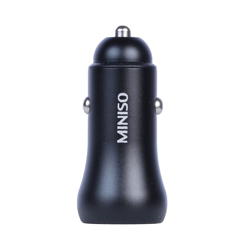 Cargador-de-dos-salidas-para-coche-usb-y-tipo-c-modelo-u18-negro-Miniso-1-8984