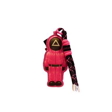 Colgante de juguete antiestrés de la colección squid game (negro y rosa) -  El juego del calamar