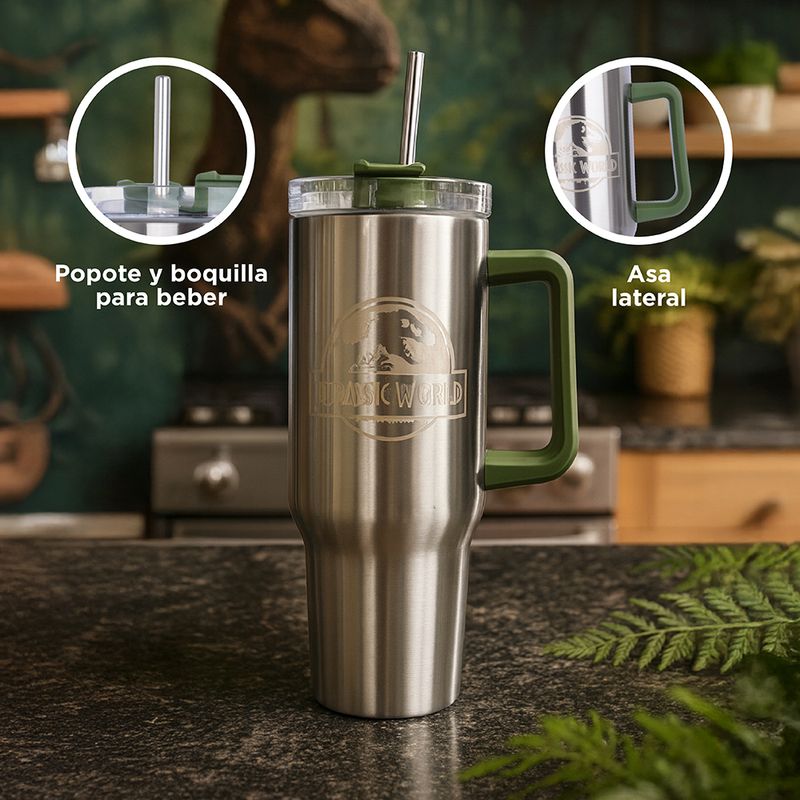 Tomatodo-de-agua-de-doble-pared-de-gran-capacidad-con-asa-y-sorbete-de-jurassic-world-1200-ml-Jurassic-World-5-30354
