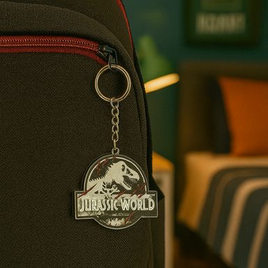 Llavero metal jurassic world plateado -  Jurassic World