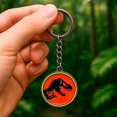 Llavero metal jurassic world rojo -  Jurassic World