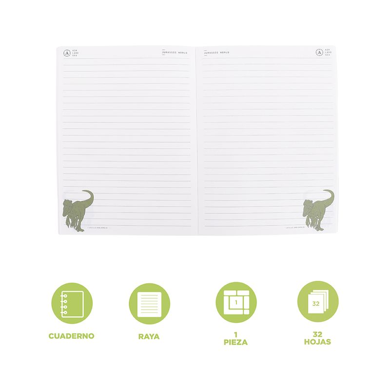 Cuaderno-de-marcapaginas-encuadernado-con-pegamento-32-hojas-Jurassic-World-3-30370