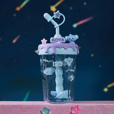 Tomatodo de plástico con sorbete bt21 baby collection de 560 ml koya -  BT21 Baby