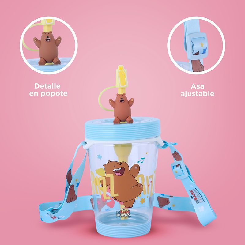 Tomatodo-de-pl-stico-con-correa-para-el-hombro-535-ml-pardo-color-azul-We-Bare-Bears-5-30309