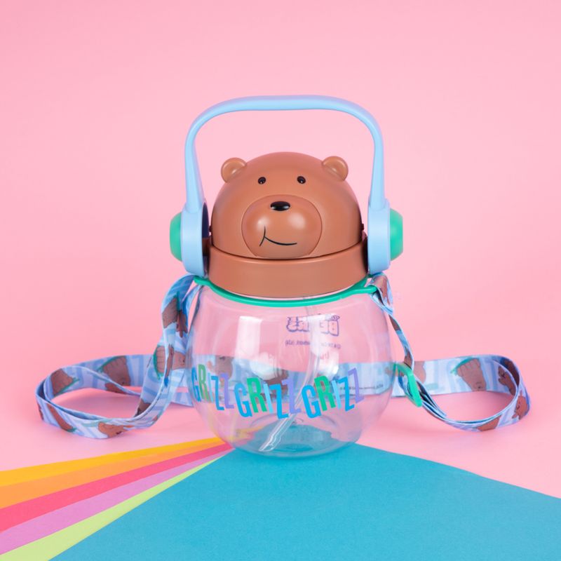Tomatodo-de-agua-con-correa-para-el-hombro-800-ml-pardo-color-azul-We-Bare-Bears-8-30311