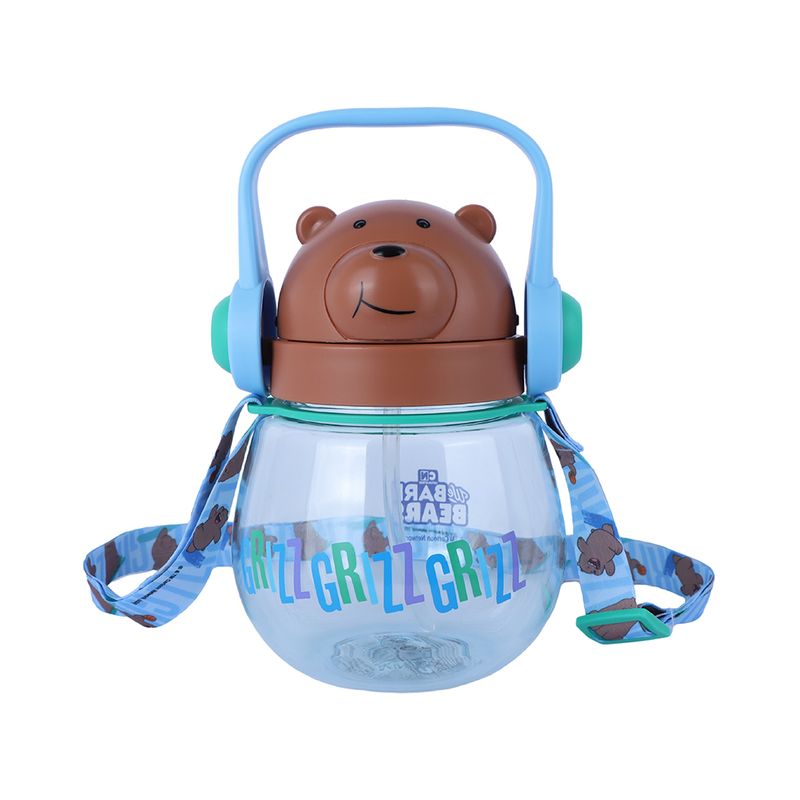 Tomatodo-de-agua-con-correa-para-el-hombro-800-ml-pardo-color-azul-We-Bare-Bears-1-30311