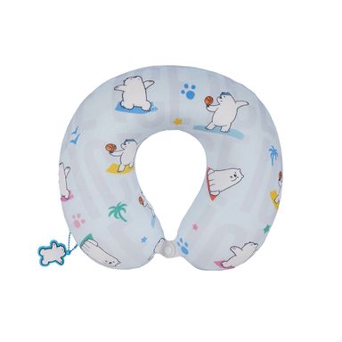 Almohada de viaje polar serie wbb color azul -  We Bare Bears