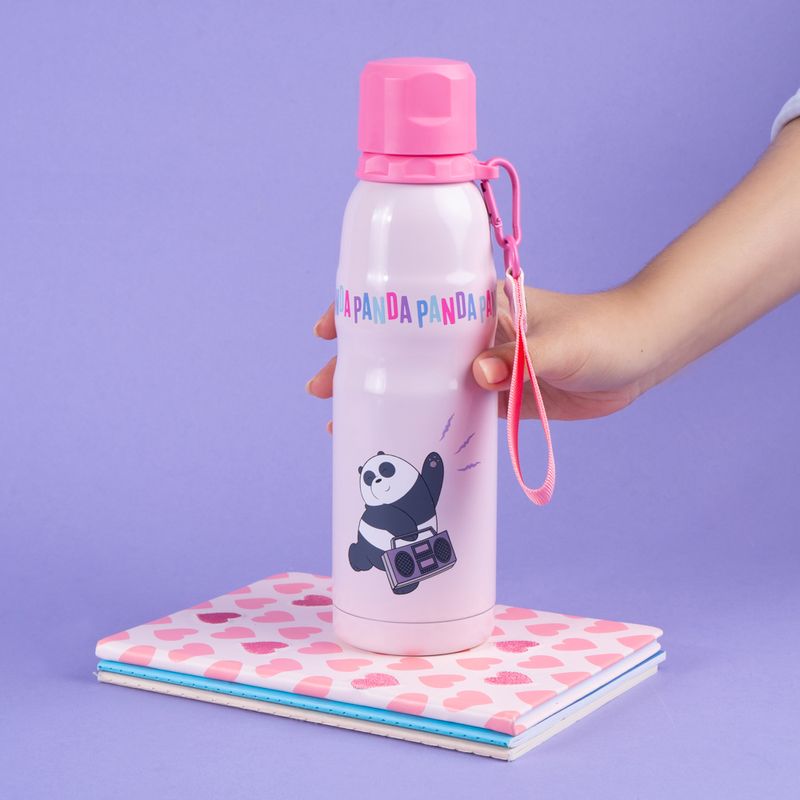 Termo-aislante-con-correa-500ml-panda-color-rosa-We-Bare-Bears-2-30316
