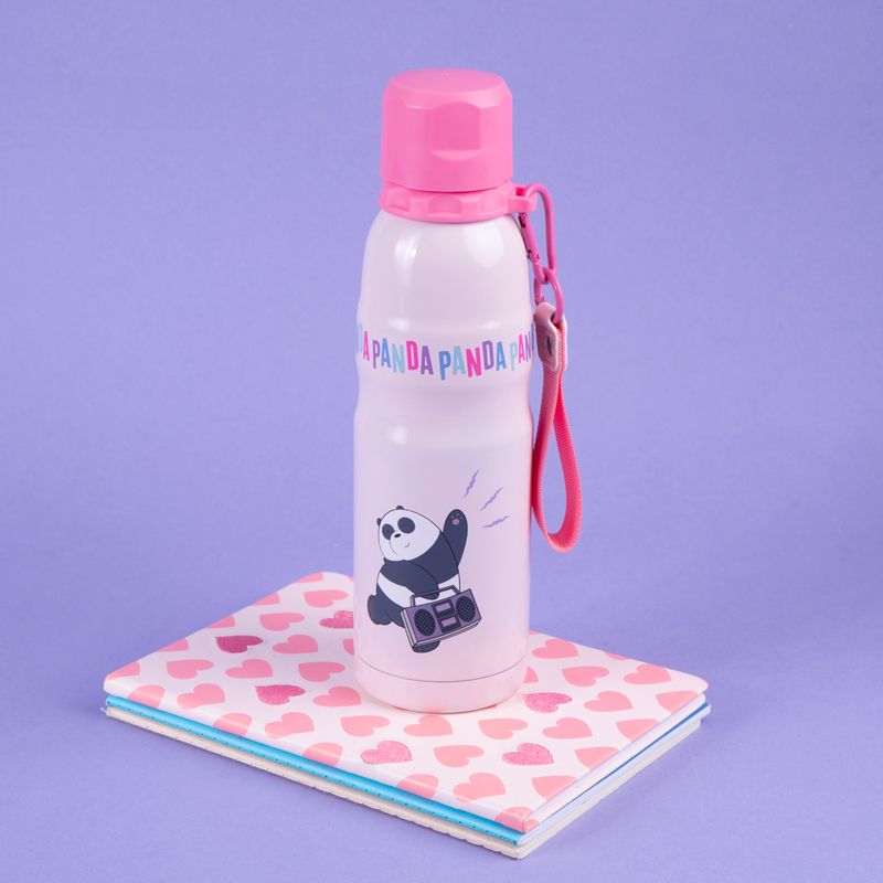 Termo-aislante-con-correa-500ml-panda-color-rosa-We-Bare-Bears-3-30316