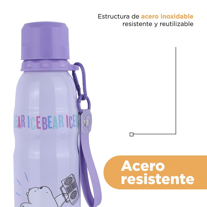 Termo-aislante-con-correa-500ml-polar-color-morado-We-Bare-Bears-7-30317