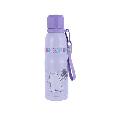 Termo aislante con correa 500ml polar color morado -  We Bare Bears