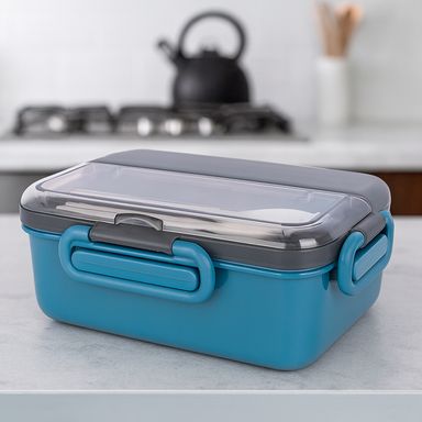 Taper doble capa con 4 hebillas 1500ml (azul) -  Miniso