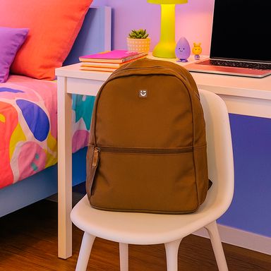 Mochila deportiva miniso sport bolso al frente khaki -  Miniso