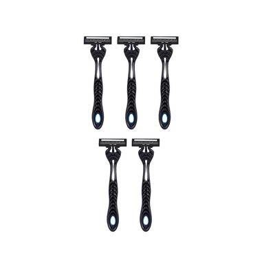 Maquinillas de afeitar pivotantes antideslizantes de 3 hojas para hombres (5 uds.) -  Miniso